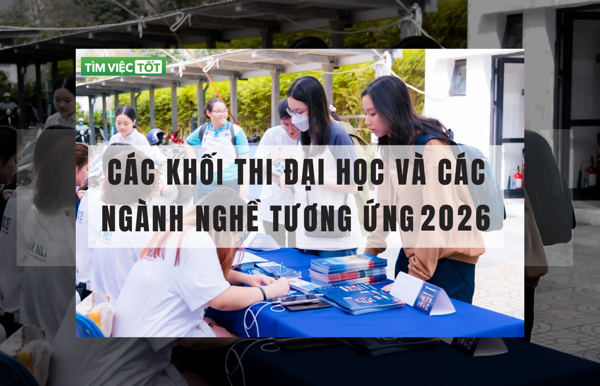 Các khối thi Đại học và các ngành nghề tương ứng 2026 – Cập nhật đầy đủ giúp bạn chọn đúng ngành, đúng hướng đi