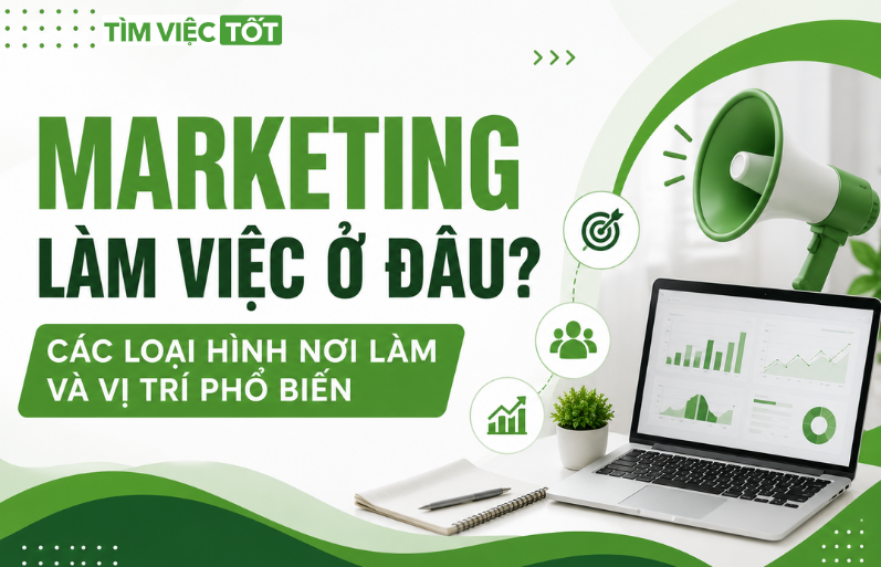 Marketing làm việc ở đâu? Các loại hình nơi làm và vị trí phổ biến